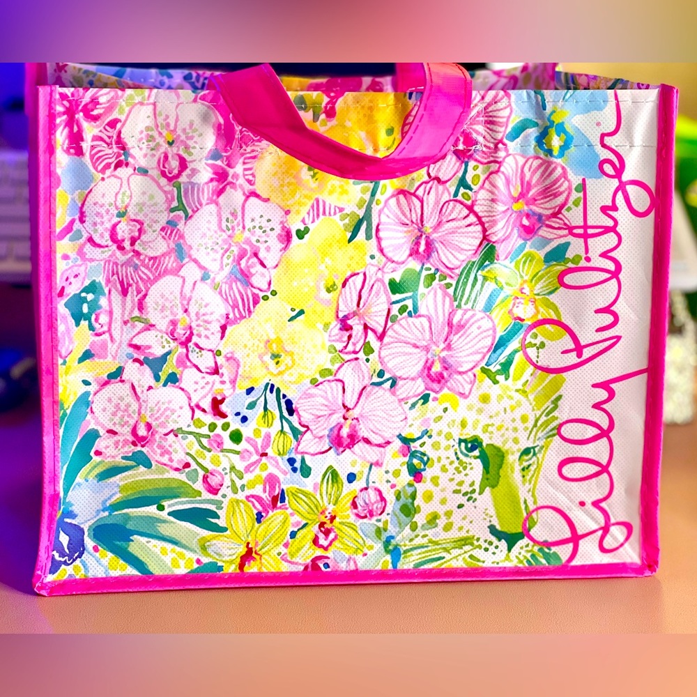 Mini Lilly Pulitzer Tiger & Orchids Tote Bag